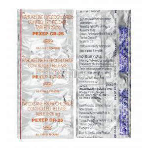 ペクセップ (パロキセチン) 25mg 錠剤