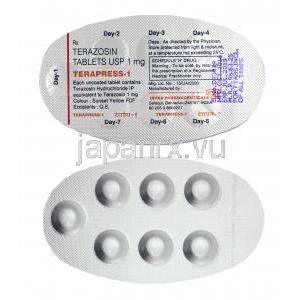 テラプレス, テラゾシン 1mg 錠剤