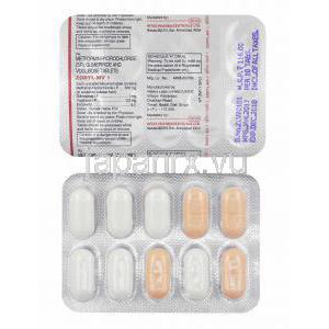 ゾリル MV (グリメピリド/ メトホルミン/ ボグリボース) 1mg 錠剤