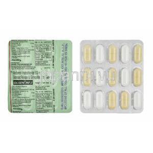 グリセン MF (グリメピリド/ メトホルミン) 2mg 錠剤