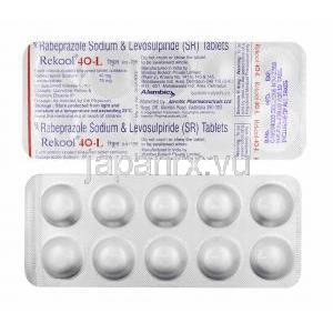 リクール L (レボスルピリド/ ラベプラゾール) 40mg 錠剤