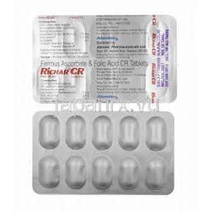 リチャー CR (鉄/ 葉酸) 75mg 錠剤