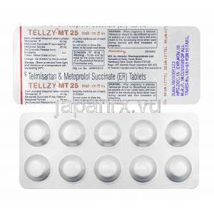 テルジー MT (テルミサルタン/ メトプロロール) 25mg 錠剤