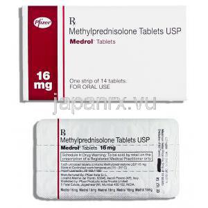 メドロール Medrol, メチルプレドニゾロン16mg 錠 (Pfizer)