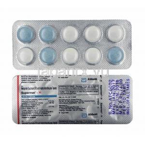 スーパーメット H (メトプロロール/ ヒドロクロロチアジド) 錠剤