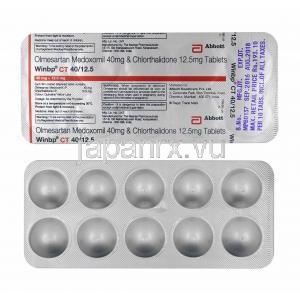 ウィンビーピー CT (オルメサルタン 40mg/ クロルタリドン 12.5) 錠剤