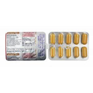 メトライド DS (グリメピリド/ メトホルミン) 2mg 錠剤