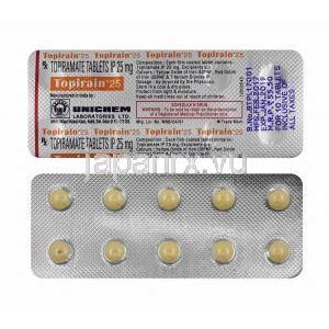 トピレイン (トピラマート) 25mg 錠剤