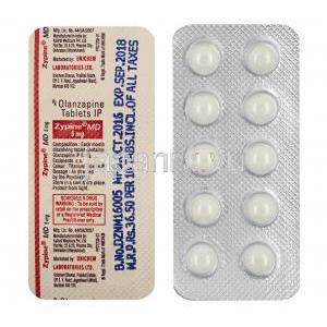 ザイピン MD, オランザピン, 5 mg, 錠剤