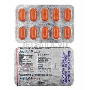 ジョイドル P (アセクロフェナク/ アセトアミノフェン) 錠剤