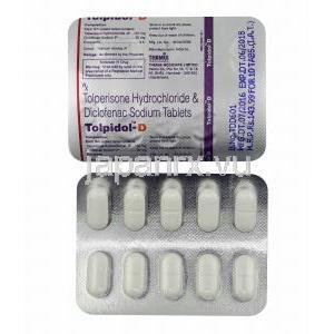 トルピドール D (トルペリゾン/ ジクロフェナク) 錠剤