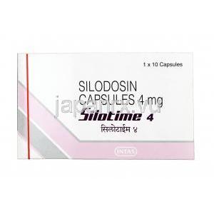 シロタイム, シロドシン,   4 mg, カプセル, 箱表面