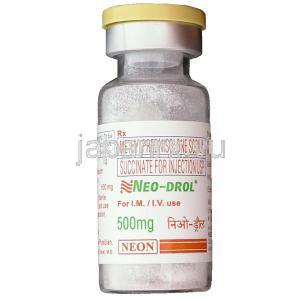 メチルプレドニゾロン（ソル・メドロール静注用ジェネリック）,Neo-Drol, 500mg 注射 (Neon) 注射液