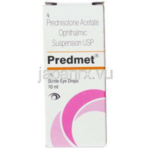 プレドニゾロン酢酸エステル, Predmet, 1% 10 ml 点眼液 (Sun Pharma) 箱