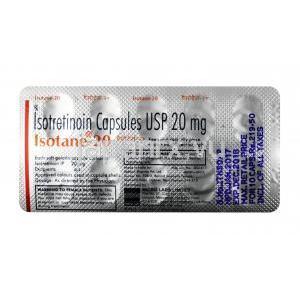 Iイソテイン, イソトレチノイン 20 mg,カプセル,シート情報