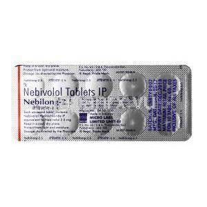 ネビロング, ネビボロール 2.5 mg, 錠剤, シート情報