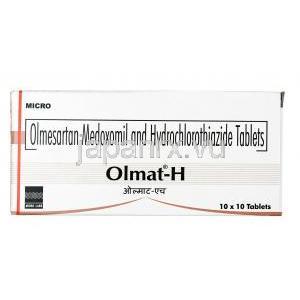 オルマト H,ヒドロクロロチアジド 12.5mg / オルメサルタン 20mg, 錠剤, 箱表面