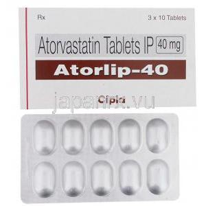アトルバスタチン (リピトール ジェネリック) , Atorlip　 40 mg