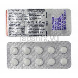 ノータイマー（ノルトリプチリン）25mg 錠剤