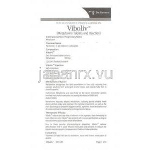 メタドキシン,  Viboliv - DRL 500mg 錠　(Dr Reddy)　情報シート１