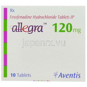 アレグラ Allegra 120 mg 箱