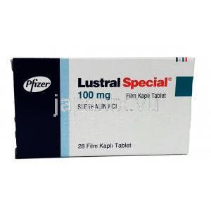 ルストラル スペシャル, セルトラリン, 100 mg 28 錠 , 箱表面