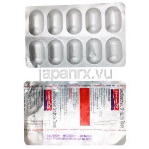 Levofloxacin/ Ornidazole, Levofloxacin 250mg/ Ornidazole 500mg, blister pack