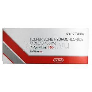 トルペリタス,  トルペリゾン 150 mg 箱表面