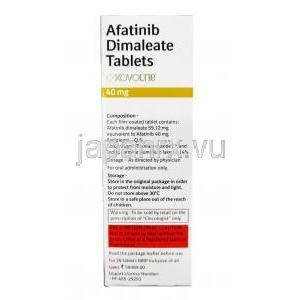 ソボルチブ（アファチニブ） 40 mg 成分