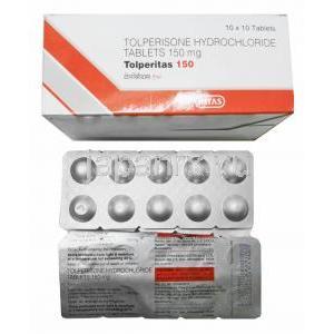 トルペリタス (トルペリゾン) 150mg 箱、錠剤