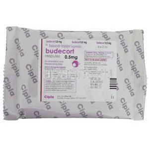 ブデコート Budecort, パルミコート ジェネリック, ブデソニド 0.5mg 吸入剤 (Cipla) 包装