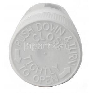 D ペナミン, ペニシラミン250 mg, 100錠入りボトル,製造元： Mylan, ボトル上面