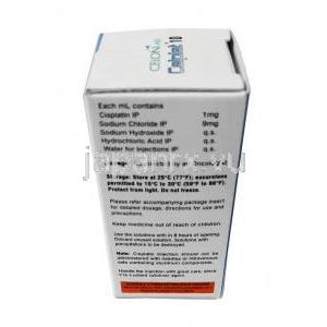 セルプラ 10, シスプラチン 10 mg(10mLあたり), 注射 10mL, 製造元：Celon, 箱情報, 成分, 保管方法