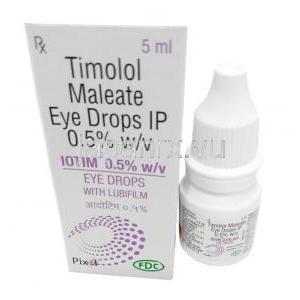 イオチム 点眼薬, マレイン酸チモロール, 0.5%, 点眼薬  5mL, 箱, ボトル