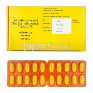 バクトリンDS (スルファメトキサゾール/ トリメトプリム)  箱、錠剤