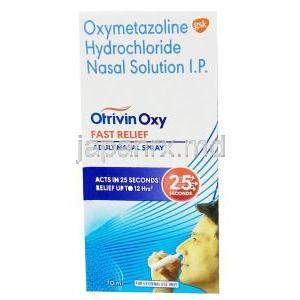 オトリビンオキシ 即効性鼻スプレー (大人用), オキシメタゾリン 0.05%, 鼻スプレー 10mL,箱表面