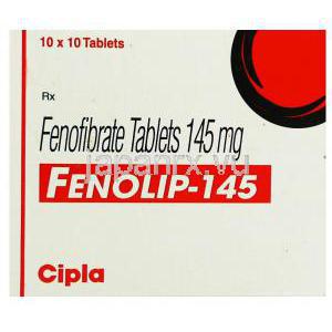 フェノフィブラート,  Fenolip, 145 mg 箱