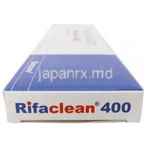 リファクリーン 400, リファキシミン, 400 mg, 製造元：Emcure Pharmaceuticals Ltd, 箱側面
