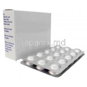 ジテン,テネリグリプチン 20 mg, 製造元：Glenmark Pharmaceuticals, 箱情報, シート