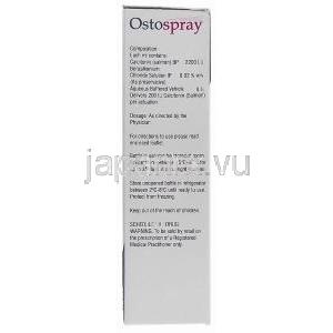 オストスプレー Ostospray, カルシトニン 30 定量 5ml 点鼻用スプレー (Sun Pharma) 成分