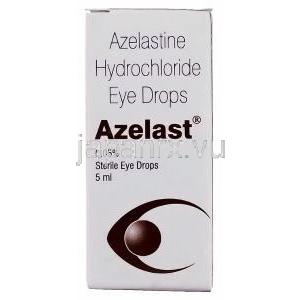 アゼラスト Azelast, オプティバール ジェネリック, アゼラスチン塩酸塩 0.05% 5ml 点眼薬 (Sun Pharma) 箱