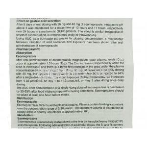 エソメプラゾール(ネキシウム ジェネリック), ネクスプロ Nexpro IV 40mg 注射 (Torrent) 情報シート2