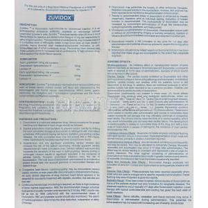 ズビドックス Zuvidox, ドキシル ジェネリック, ドキソルビシン 50mg 注射 (Zuvius) 情報シート1