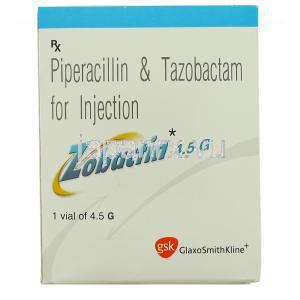 ピペラシン / タゾバクタム配合（Zobactin） ゾバクチン Zobactin 注射バイアル (GSK) 箱