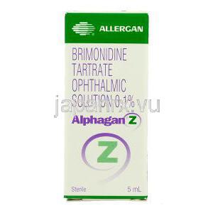 ブリモニジン酒石酸塩, アルファガンZ Alphagan Z 0.2% 点眼薬 (FDC) 箱