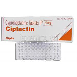 シプロヘプタジン  (ペリアクチンジェネリック), Ciplactin, 4mg 錠 (Merind)