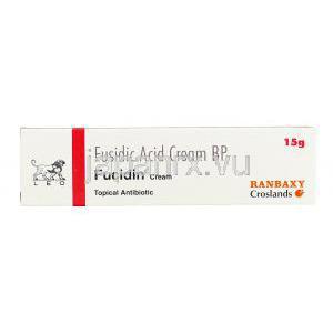 フシジン Fucidin, フシジンレオ軟膏 ジェネリック, フシジン酸 20mg クリーム (Ranbaxy) 箱