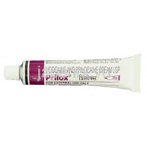 プリロックス クリーム 30g, Plirox Cream（エムラクリーム ジェネリック）リドカイン 25mg/ プリロカイン 25mg 配合 チューブ