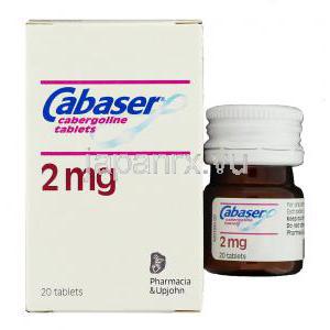 カバサール Cabaser, カベルゴリン 2mg 錠 (Pharmacia Upjohn)