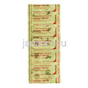 Cefadur, Generic Duricef , Cefadroxil  250 mg packaging